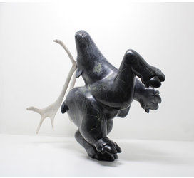 24117 Dancing caribou by Alariaq Shaa