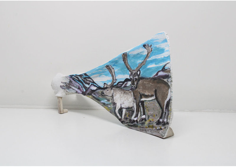 24128 Painted caribou shoulder by Iziasie