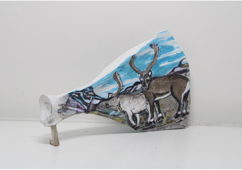 24128 Painted caribou shoulder by Iziasie