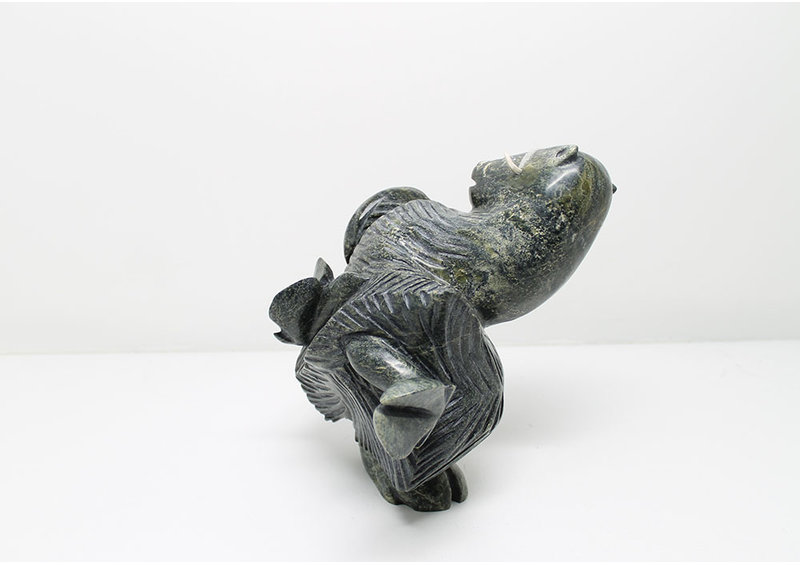 4312 Dancing Musk Ox by Pitseolak Qimirpik