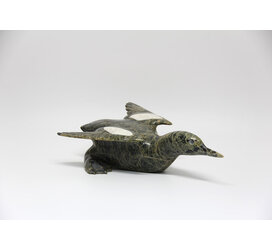 14476 Loon with marble inlay