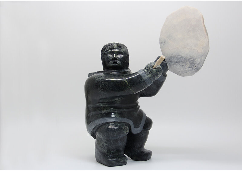 24428 Drum dancer by Archie Ishulutak