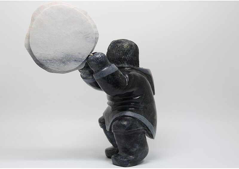 24428 Drum dancer by Archie Ishulutak