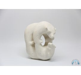 24799 Marble Mirror Bear by Tony Oqutaq