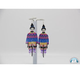24825 Beaded arna earrings by Marie Akpalialuk