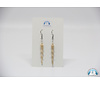 24831 Caribou antler swirl earrings by Jonah Kilabuk