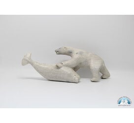 24848 Bear hunts beluga by Leah Kalluk