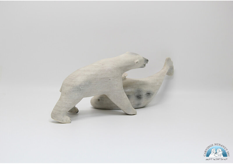 24848 Bear hunts beluga by Leah Kalluk