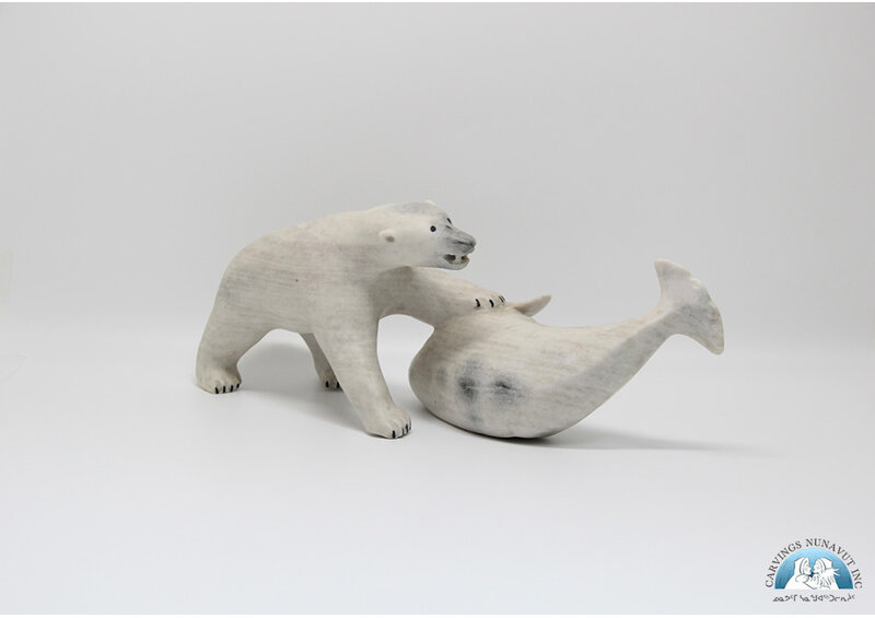 24848 Bear hunts beluga by Leah Kalluk