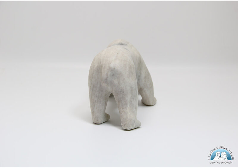 24850 Marble bear hunts seal by Leah Kalluk