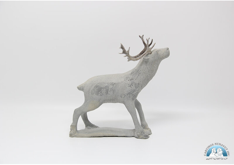 Sandstone etched caribou by Esa Kripanik