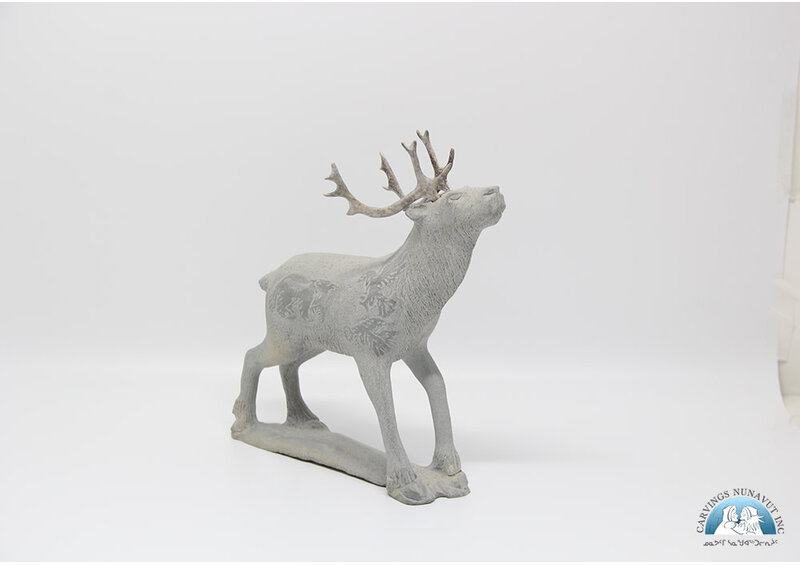Sandstone etched caribou by Esa Kripanik