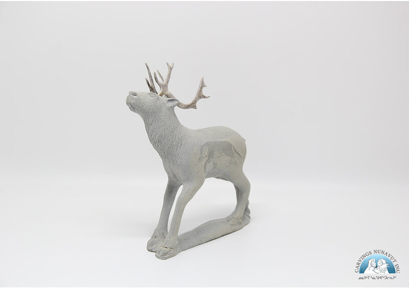 Sandstone etched caribou by Esa Kripanik