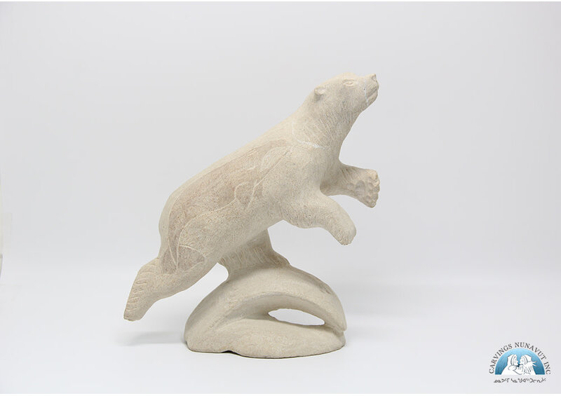 Sandstone etched bears by Esa Kripanik