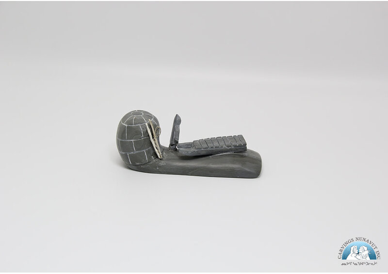 24656 Grey Marble Igloo Scene by Iziasie Kopalie