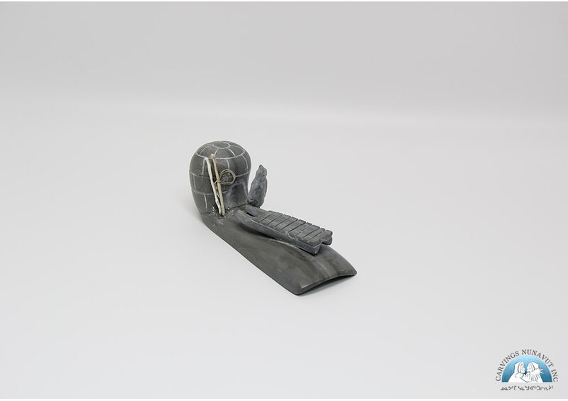 24656 Grey Marble Igloo Scene by Iziasie Kopalie