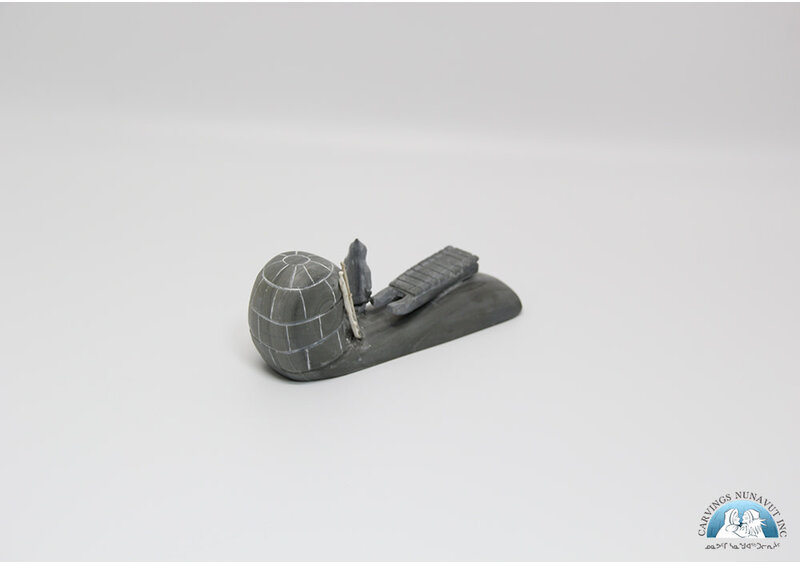 24656 Grey Marble Igloo Scene by Iziasie Kopalie