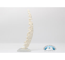 24659 Walrus tusk totem by Tarsis Pillakapsi