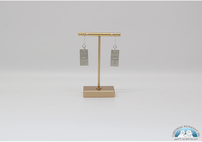 24874 Sterling silver earrings by Greg Morgan