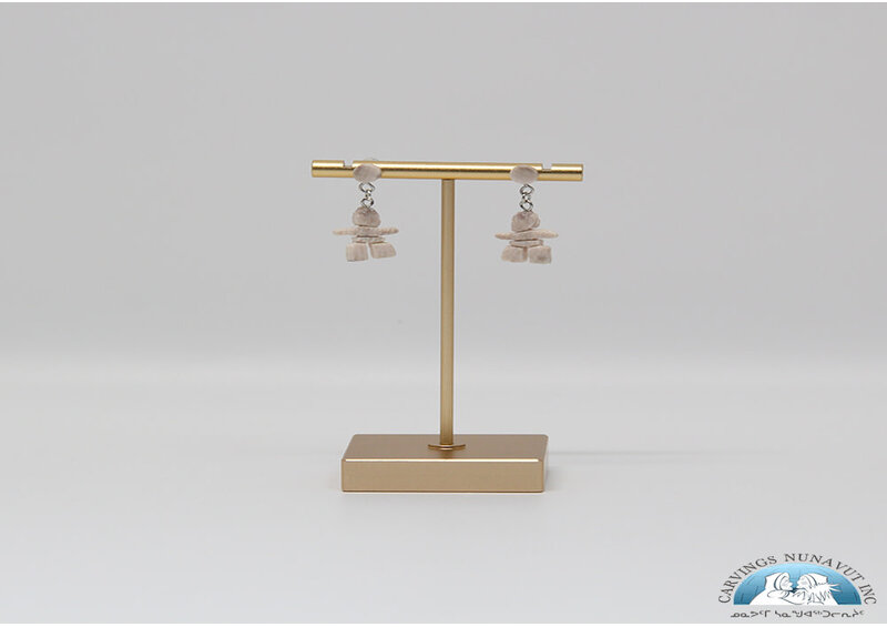 24875 Inuksuk ear studs by Andrew K Nowdluk