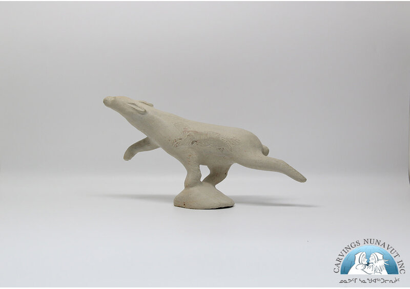 24879 Sandstone etched arctic hare