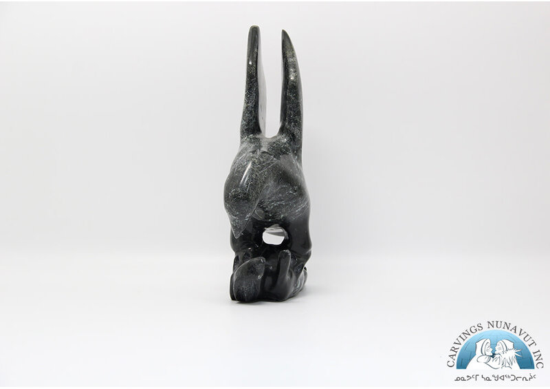 24880 Falcon hunts arctic hare by Kellypalik Ashoona