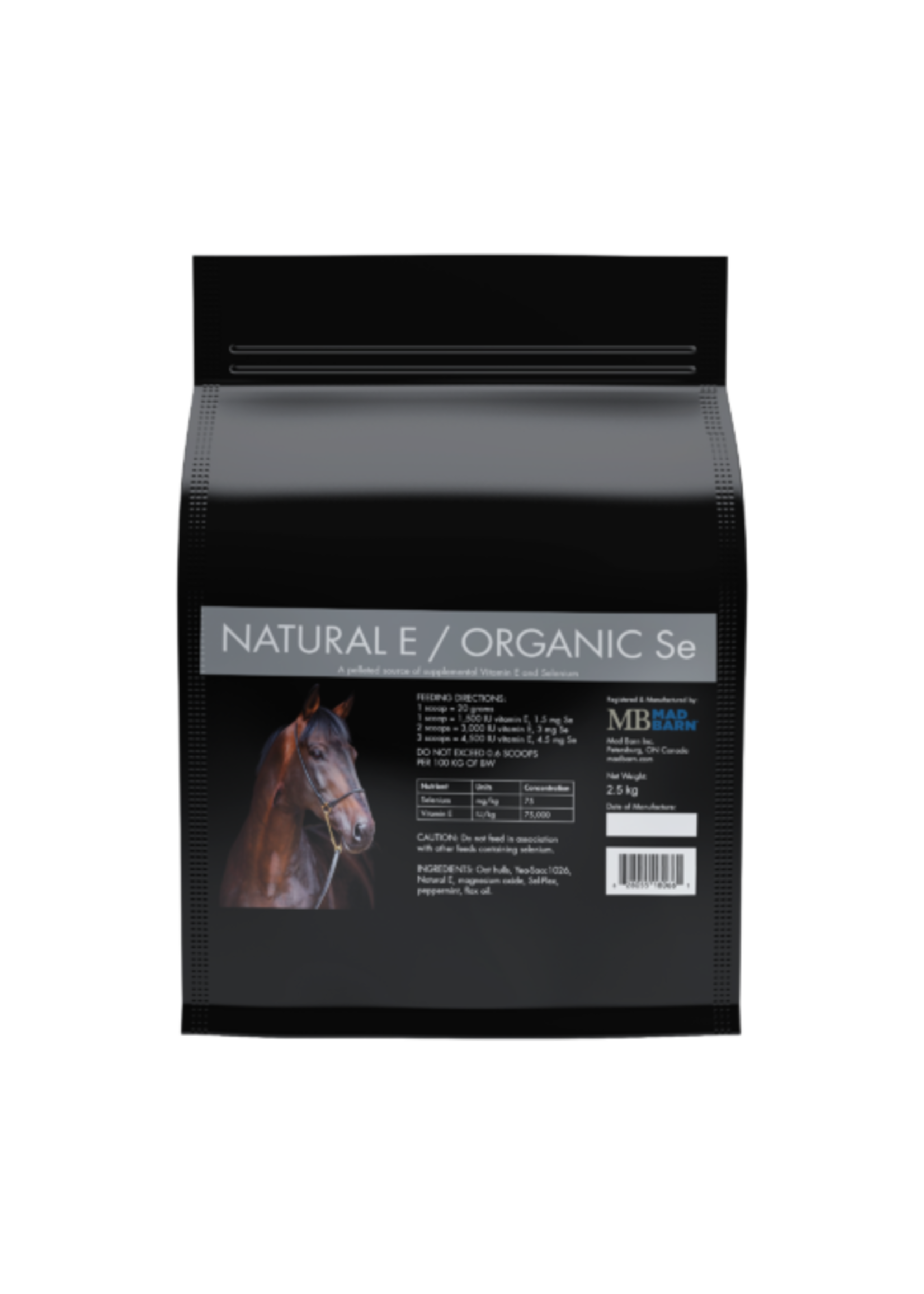 Mad Barn Suplément de vitamine E naturelle et de sélénium organique 2.5 kg