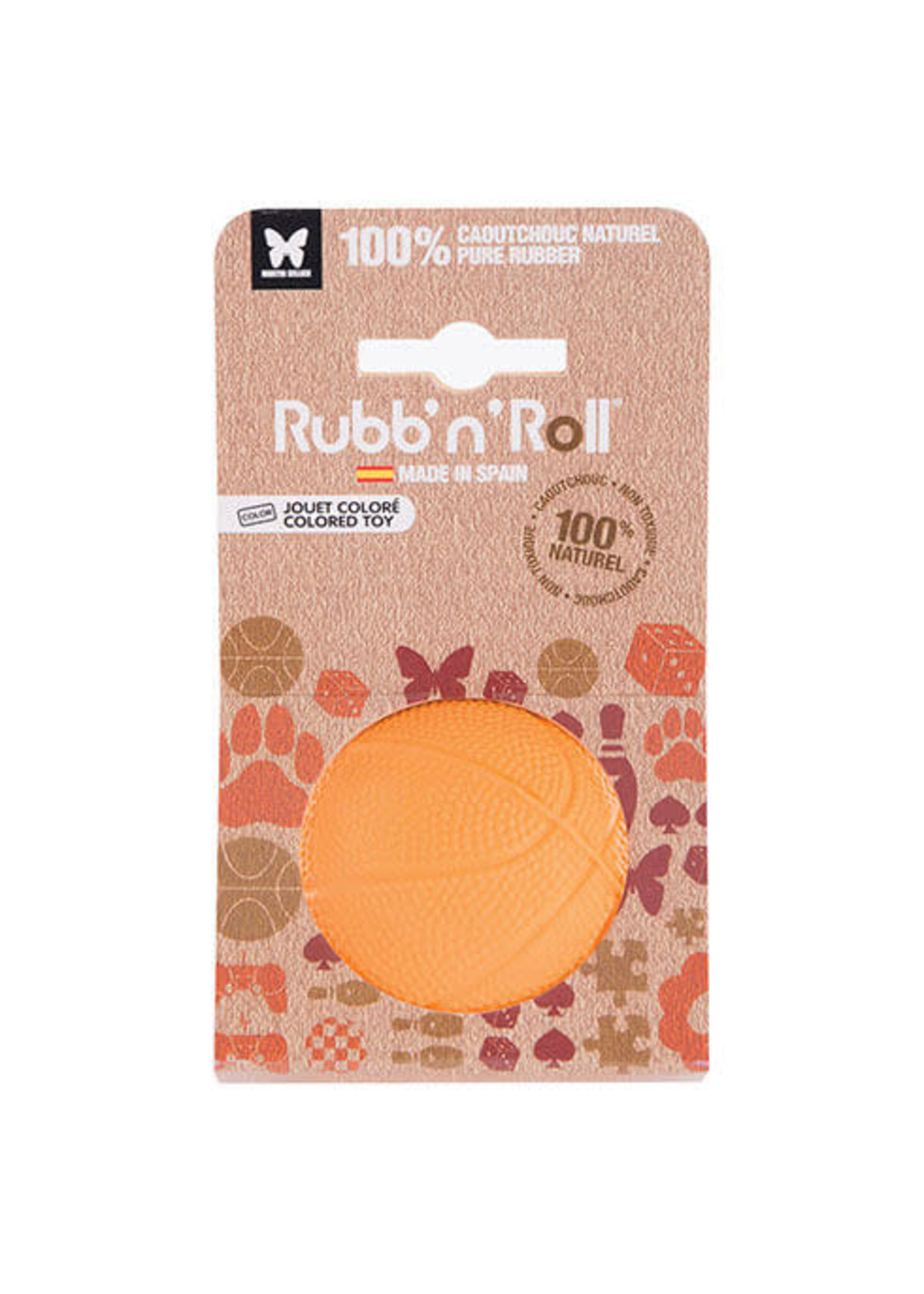 Rubb'n roll Rubb N Roll jouet balle large orange