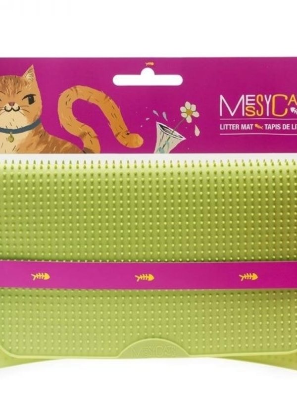 Messy Cats MESSY CATS tapis litiere silicone, vert