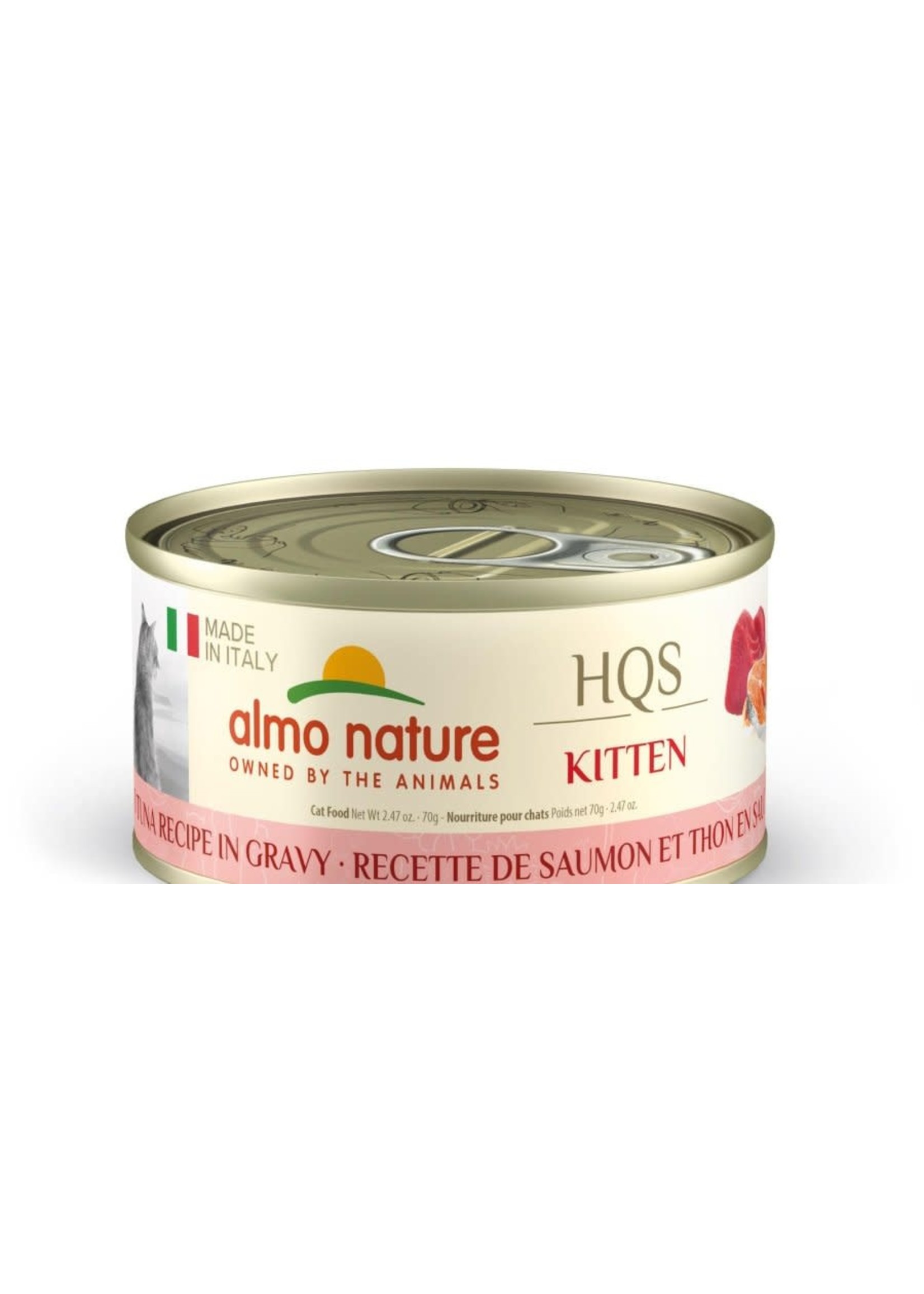 almo nature ALMO nature, Italie HQS complète chaton, saumon et thon en sauce 70g