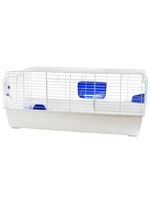 Hamamelis Cage géante Hamamelis pour lapin 150 X 74 X 63 cm (59X29X25 ‘’) blanc