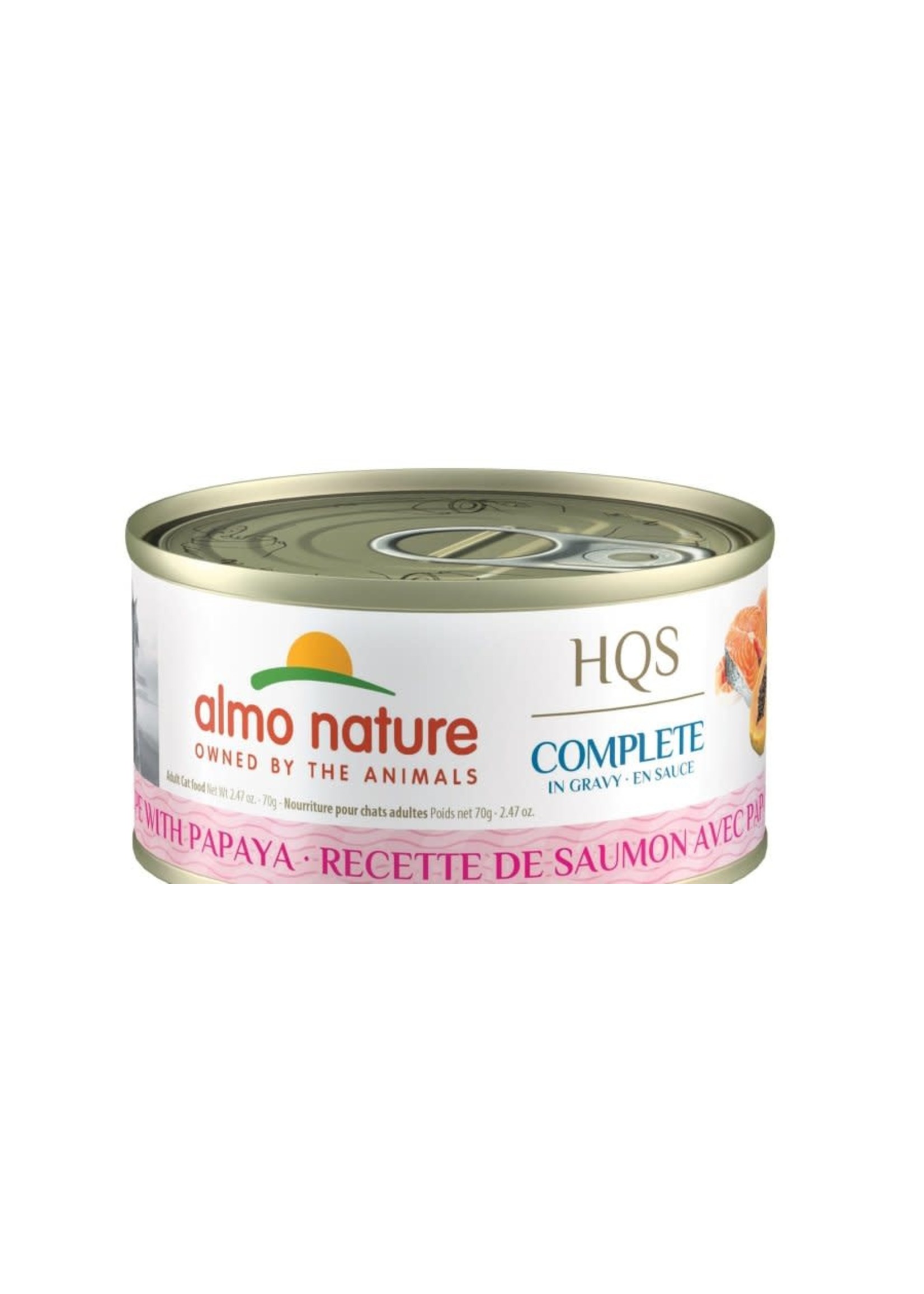 Almo Nature Almo Nature HQS Complete chat - Saumon et papaye en sauce 24 X 70 g