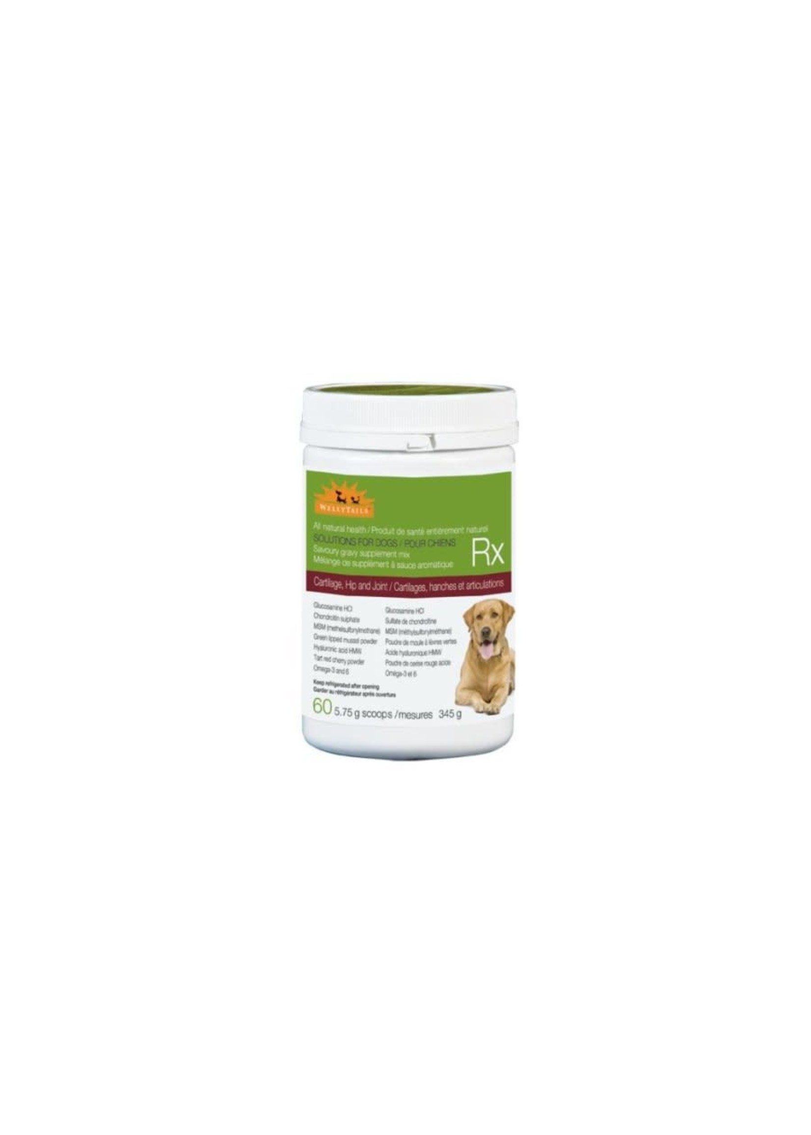 Welly Tails WELLY TAILS SUPPLÉMENTS CARTILAGES, HANCHES ET ARTICULATIONS POUR CHIEN 345gr