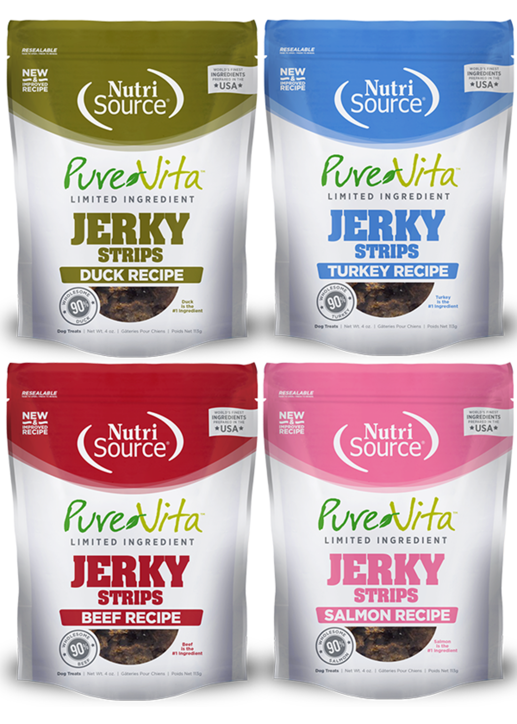 NutriSource PureVita Gâteries à la viande séchée