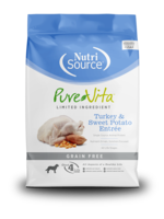 NutriSource PureVita Sans grains pour chiens Dinde et patate douce