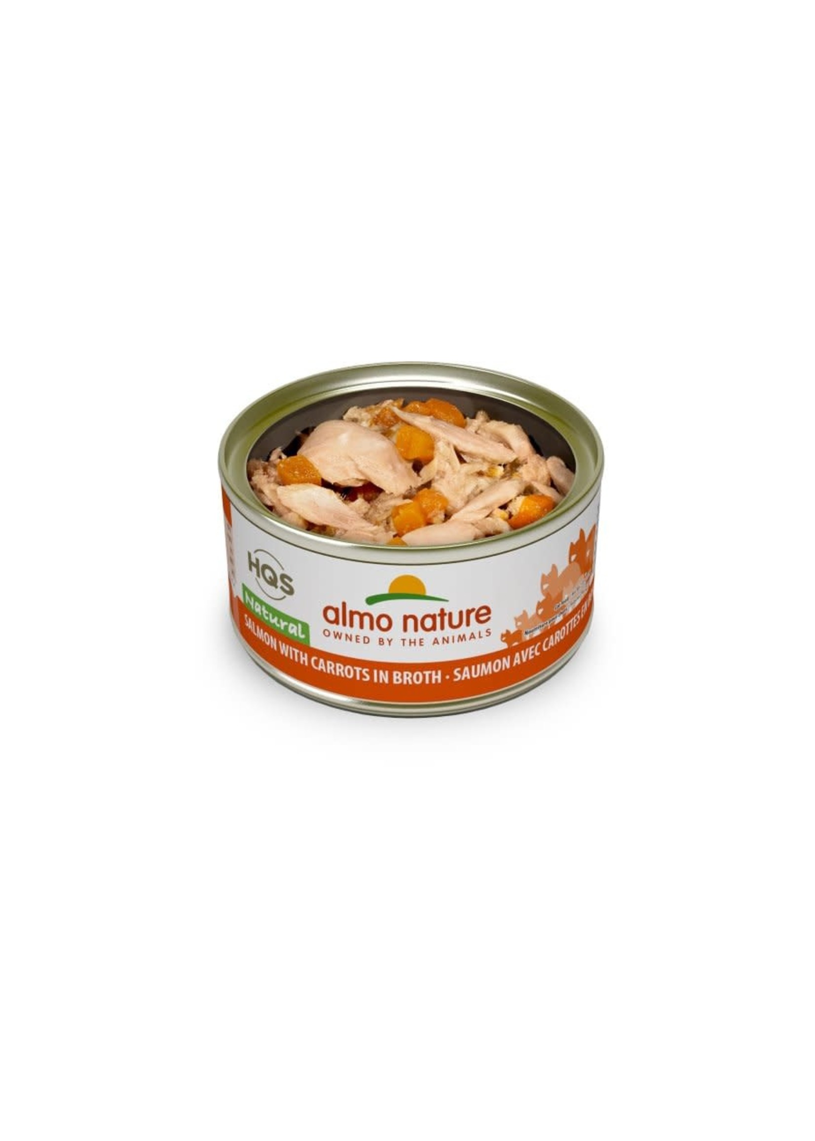 Almo Nature Almo nature HQS natural chat- saumon et carottes 70gr