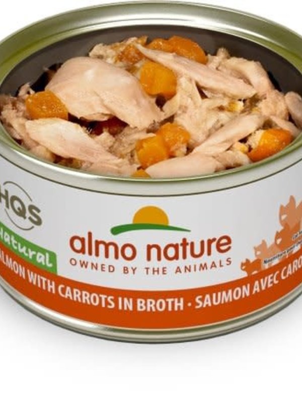 Almo Nature Almo nature HQS natural chat- saumon et carottes 70gr