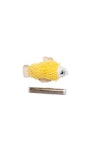 Bud'z BUD’Z chat jouet poisson jaune + tube d’herbes à CHAT 4.5’’