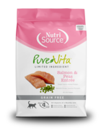 NutriSource PureVita sans grains nourriture sèche pour chat au saumon