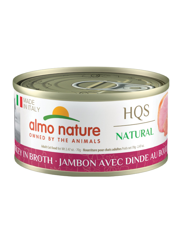 Almo Nature Almo Nature HQS Natural pour chat Jambon avec dinde en bouillon