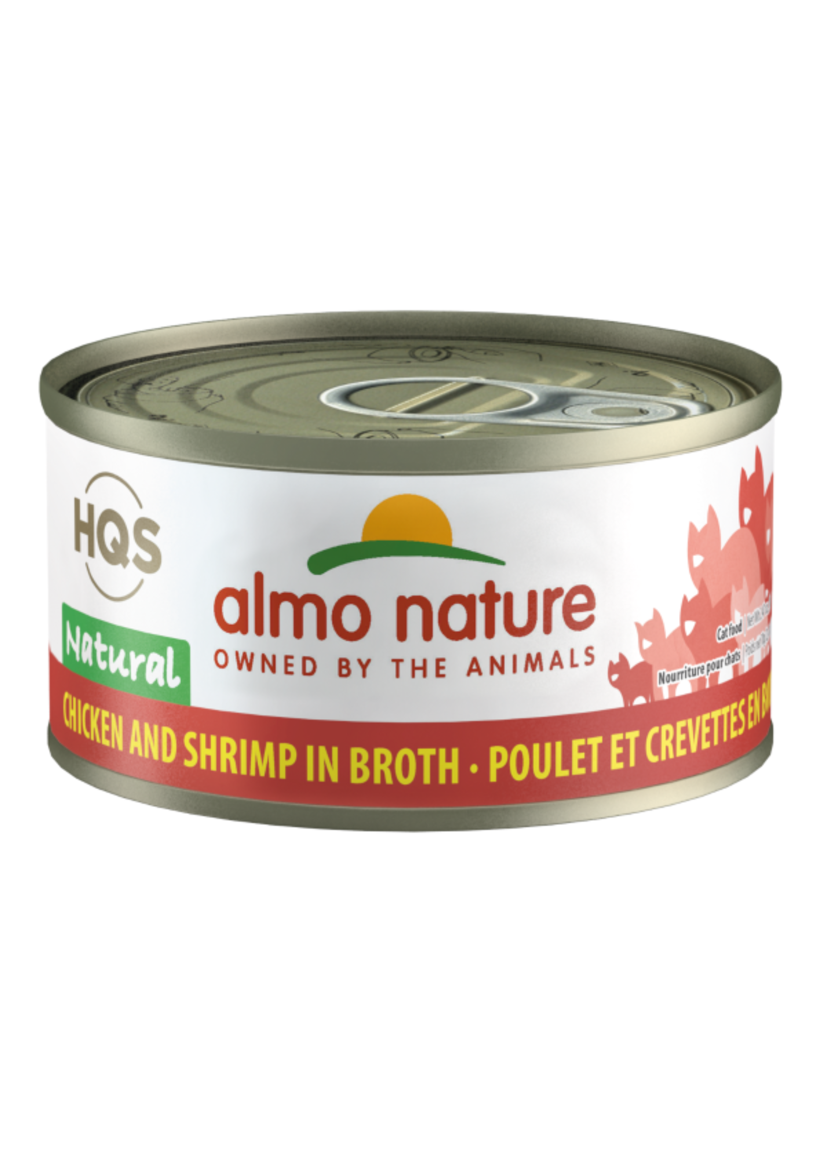 almo nature Almo Nature HQS Natural pour chat Poulet et Crevettes en bouillon