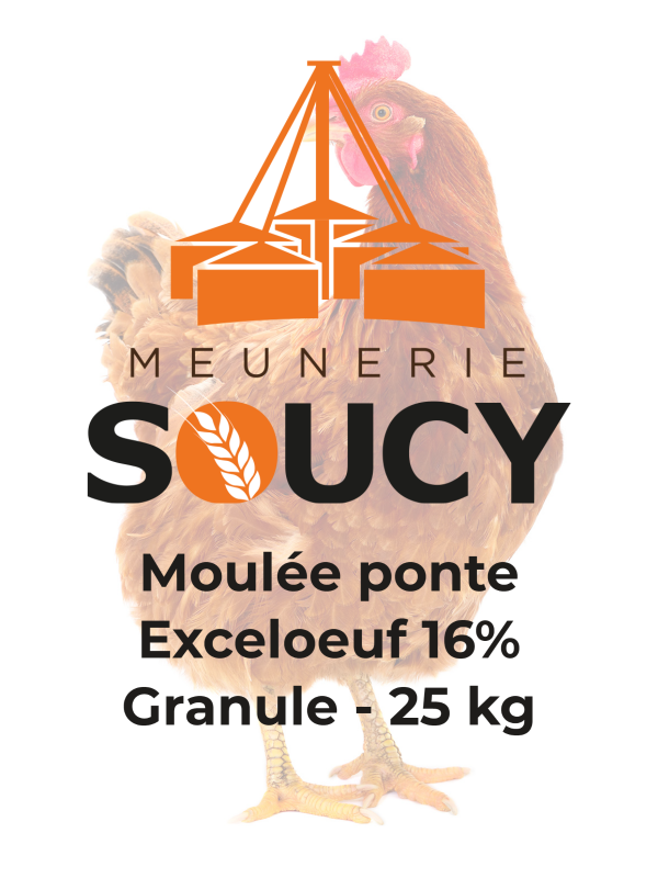 Soucy Moulée Ponte Exceloeuf 16%, granules, 25 kg s