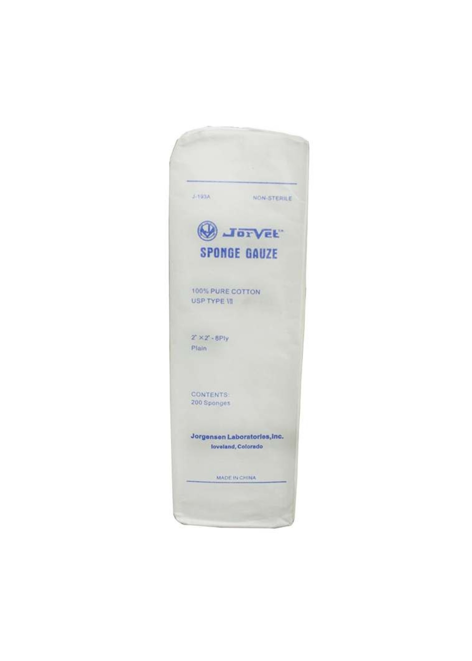 Jorvet Gauze Sponge 2x2in 200s