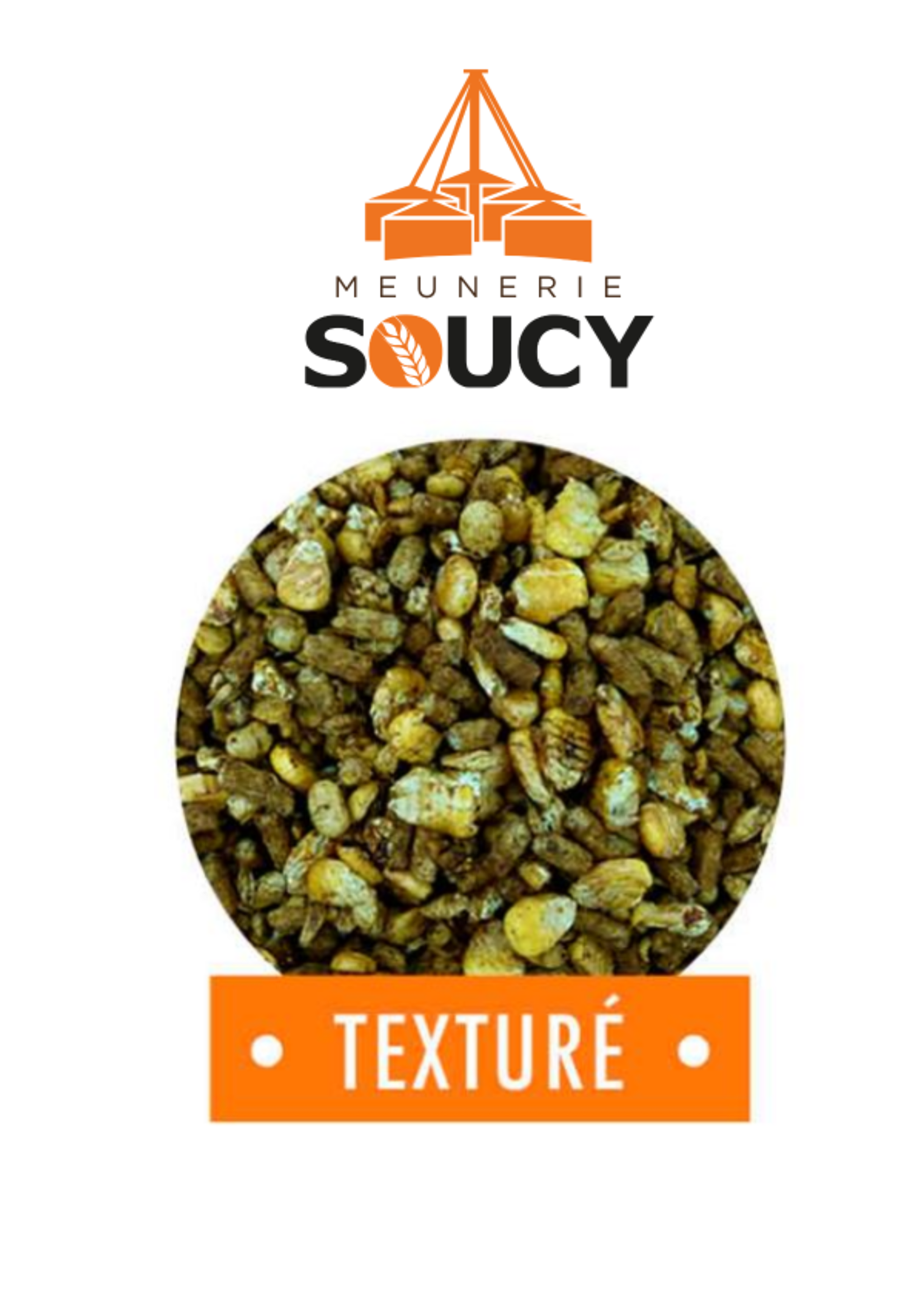 Soucy Grains de céréales mélangés, texturés, 25 kg