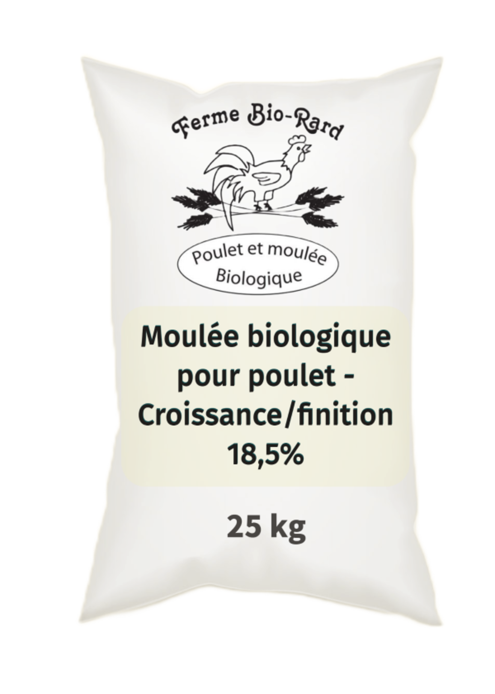 Bio Rard Bio-Rard Moulée biologique pour poulet - Croissance/finition 18.5%