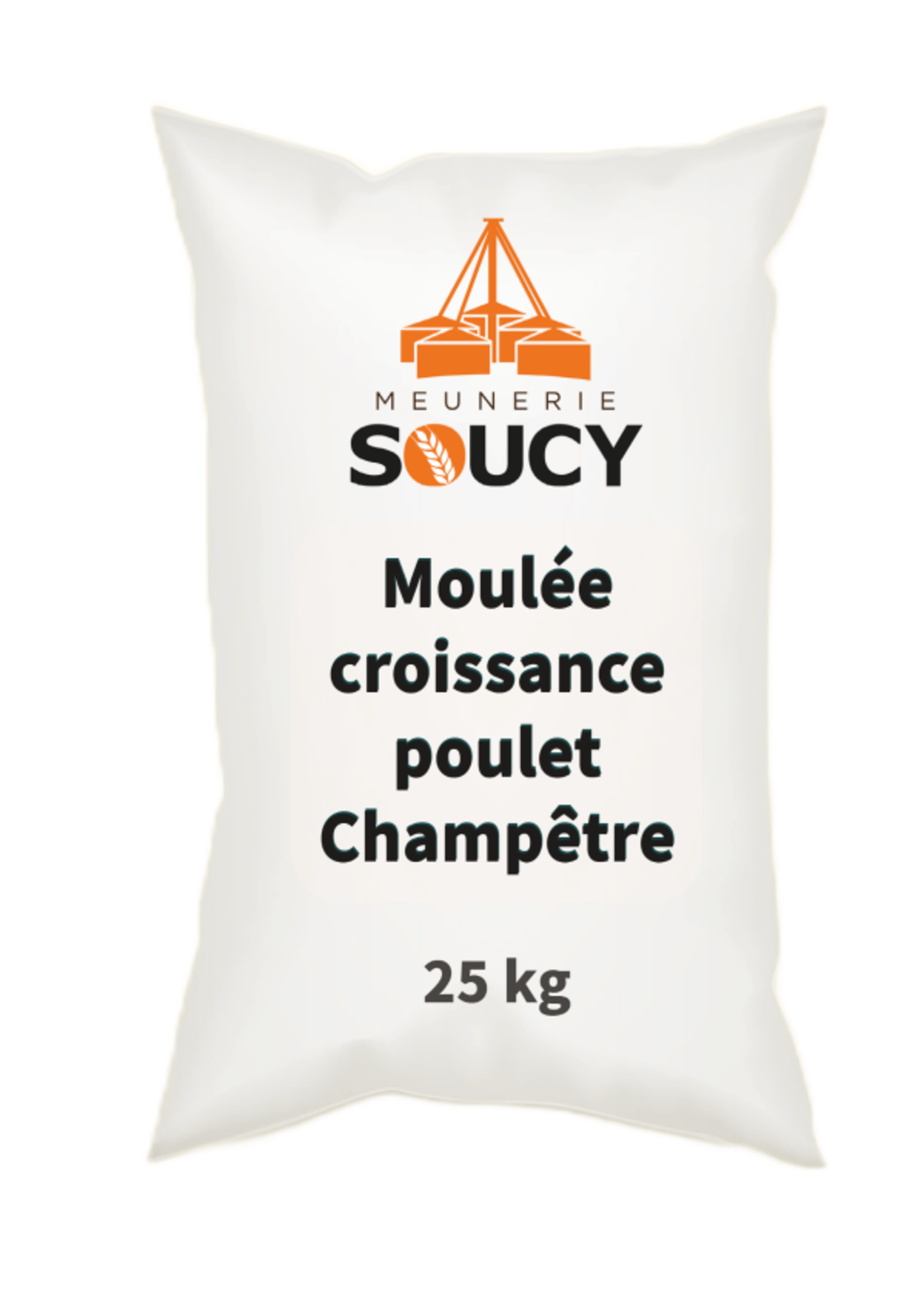 Soucy Moulée Croiss/finition poulet Champêtre 25 kg, gr 3, S