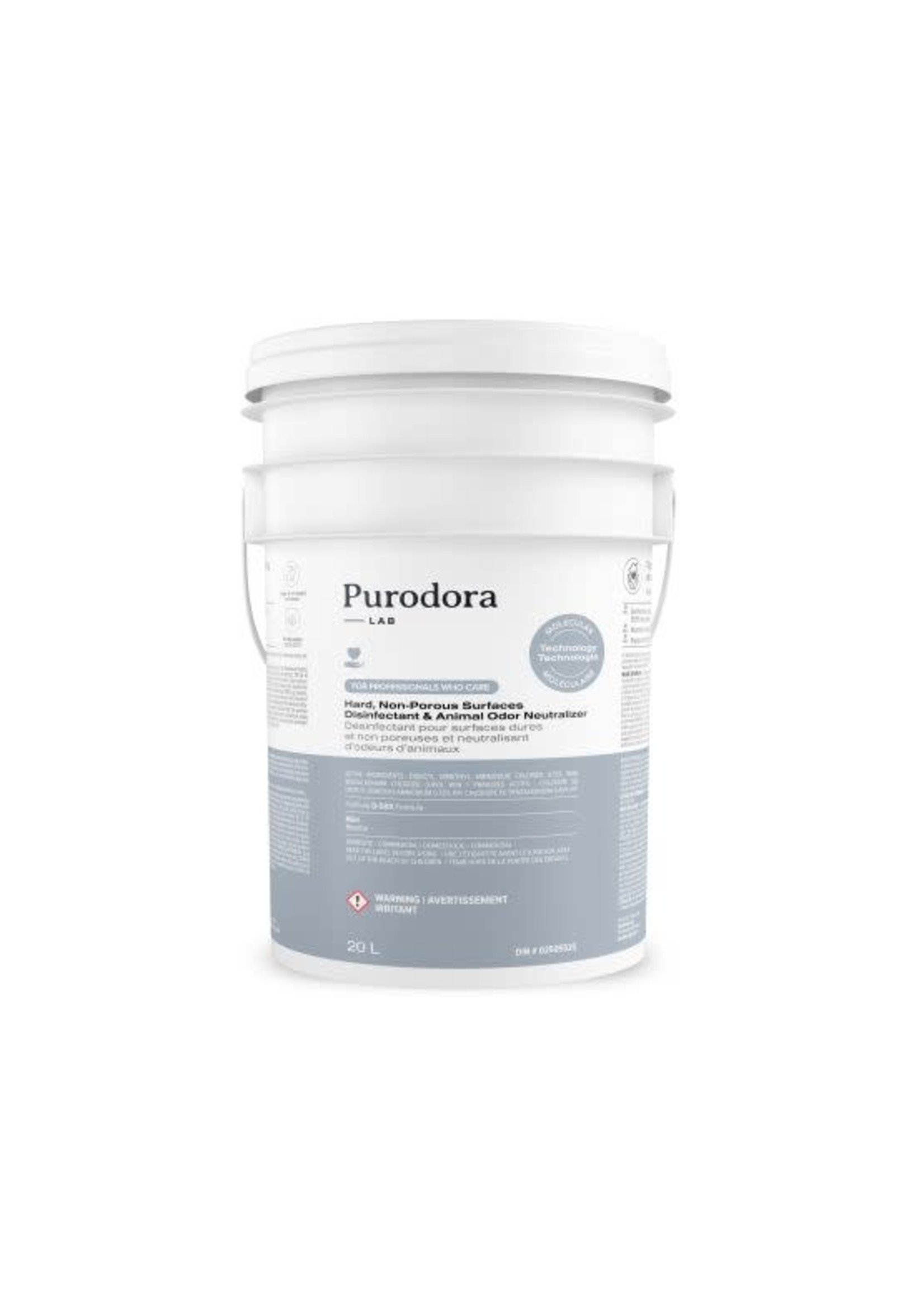Purodora Purodora lab, neutralisant d'odeurs d'animaux et désinfectant 20 litres