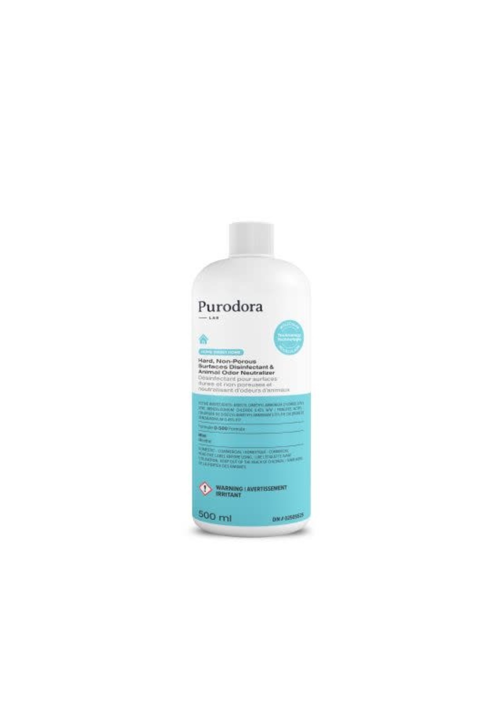 Purodora PURODORA LAB, NEUTRALISANT D'ODEURS D'ANIMAUX ET DÉSINFECTANT 1 litre (CS=12)