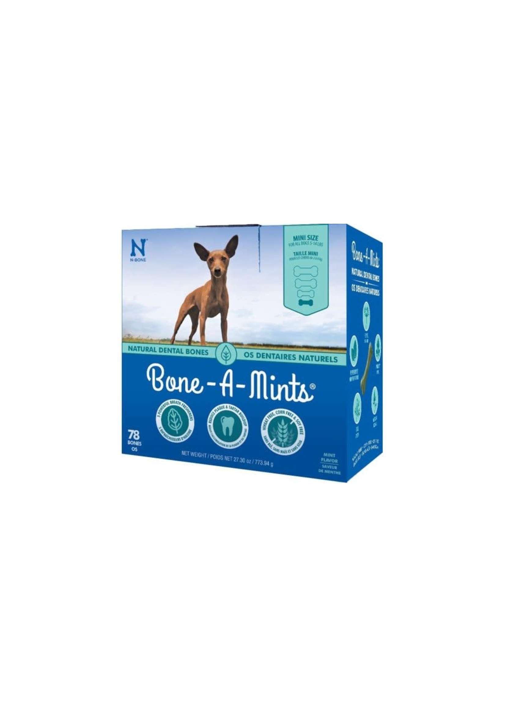 Bone-A-Mints BONE-A-MINTS - MINI, SAC DE 16 unités, 5.60oz (CS=24)