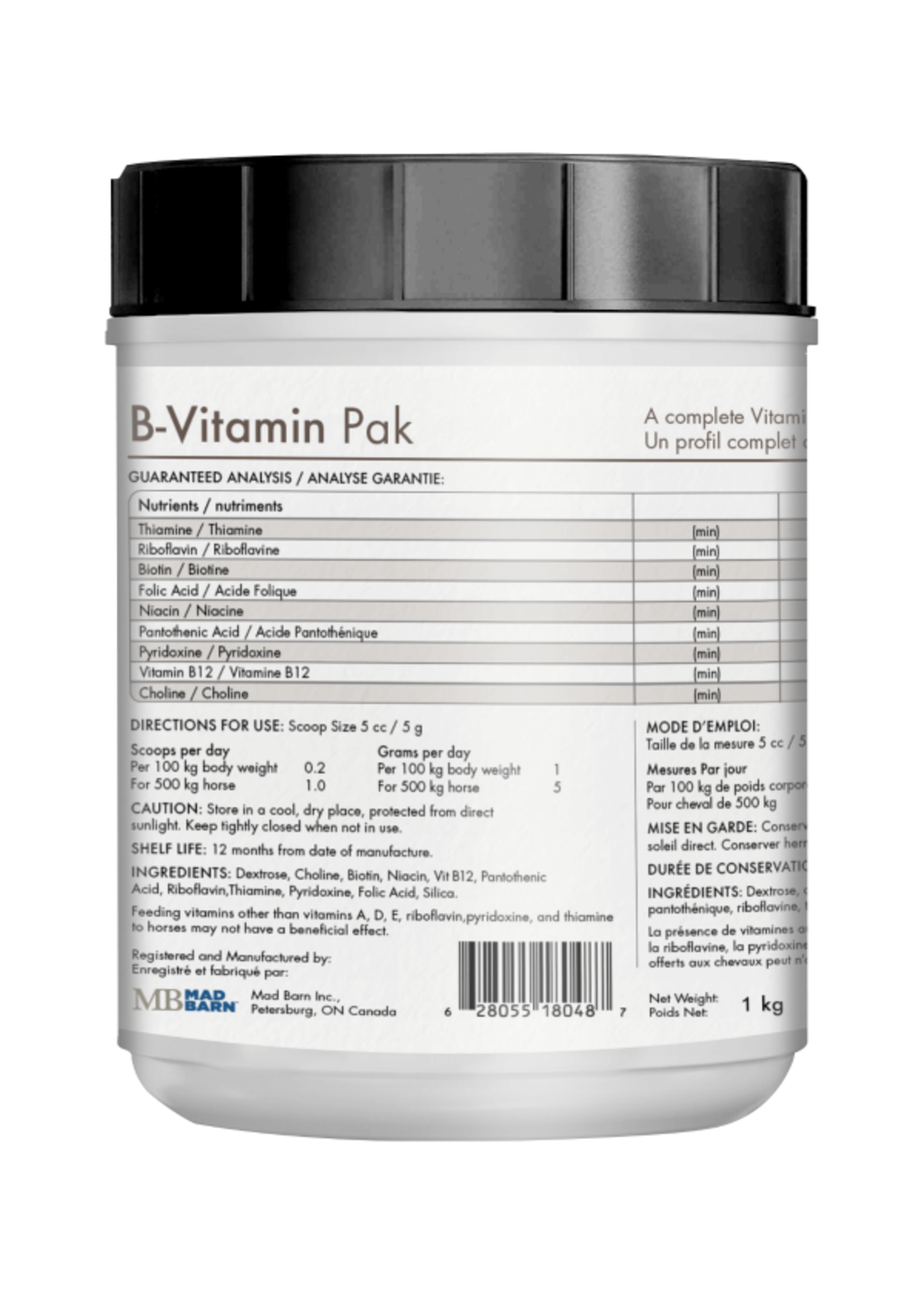 Mad Barn Mad Barn B-Vitamin Pak 1 kg